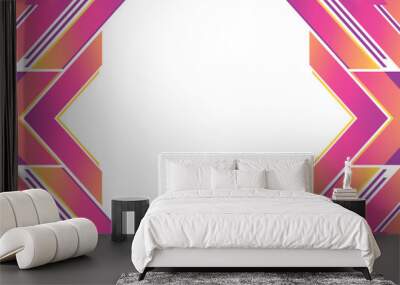 frame geometric background banner design Wall mural