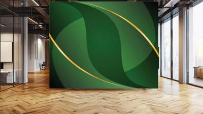 luxury green modern background Wall mural