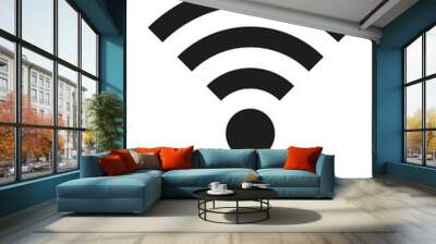 Li-Fi icon design concept Wall mural