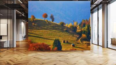 the mountain autumn landscape Wall mural