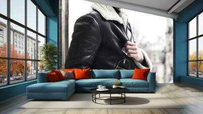 fashion portrait of young handsome man. Wall mural