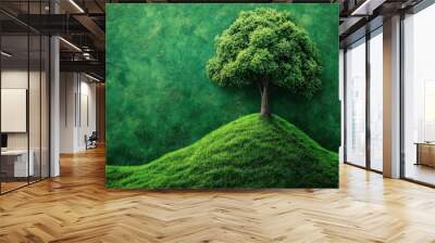 Carbon Neutrality Concept Wall mural