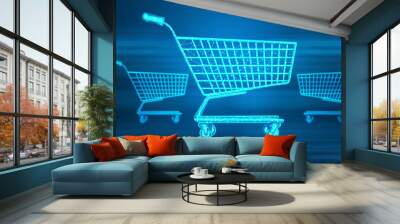 Shopping Cart Icon. Wall mural