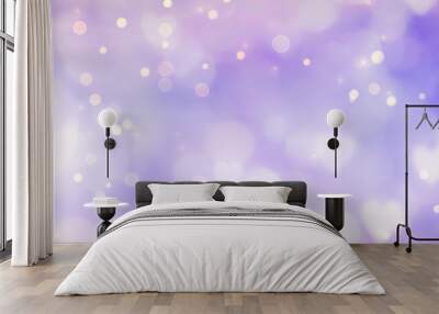 Abstract purple and lilac background with hearts - concept Mother's Day, Valentine's Day, Birthday, Christmas  Wall mural