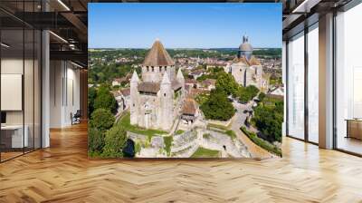 Aerial view of Provins Wall mural