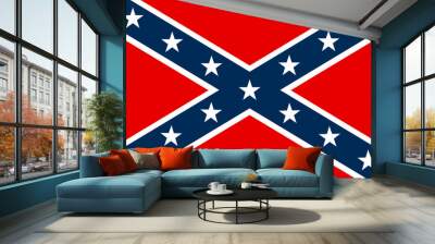 Confederate flag. Wall mural