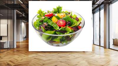 set of salad bowl isolated on white or transparent background Wall mural