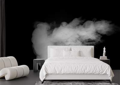 Smoke black &white for background Wall mural