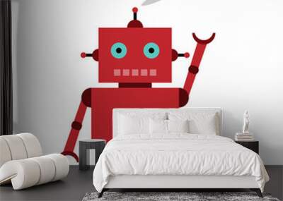 Vector illustration of a toy Robot and text ME it's YOU! Wall mural