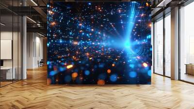 background with lots of light spots Wall mural