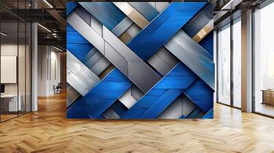 blue glass wall Wall mural