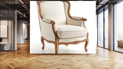 Classic armchair isolated on white background  Wall mural