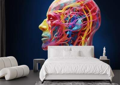 human brain anatomy Wall mural