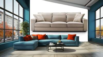 Modern sofa on isolated white background. Furniture for the modern interior Wall mural