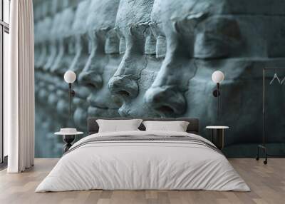 sculpture of a lion Wall mural