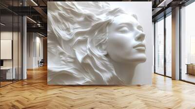 statue of a person Wall mural