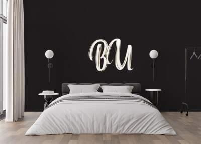 BU, UB, U, B Abstract Letters Logo Monogram	 Wall mural