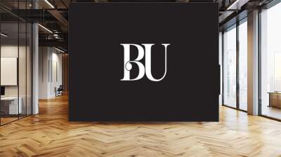 BU, UB, U, B Abstract Letters Logo Monogram	 Wall mural