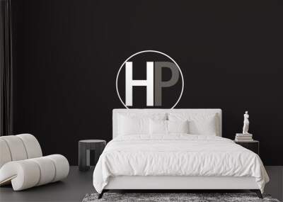 HP, PH , P , H , Abstract Letters Logo Monogram	 Wall mural