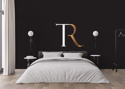 TR, RT, R, T Abstract Letters Logo Monogram Wall mural