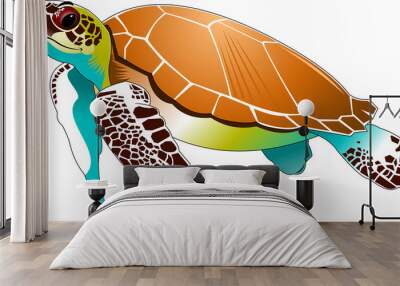 sea turtle Wall mural