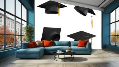 Vector graduation cap tassel symbol of education Wall mural