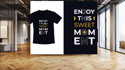 Birthday t shirt design with guy is officially 60 years old modern quotes typography t shirt design Wall mural