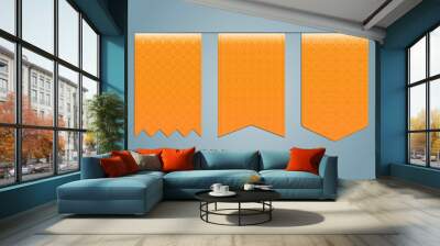 Set of web ribbons  with pattern Wall mural