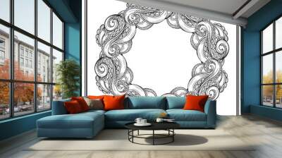 Vector octopus tentacles frame Wall mural