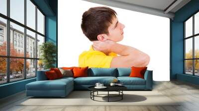 Teenager feel Neckache Wall mural