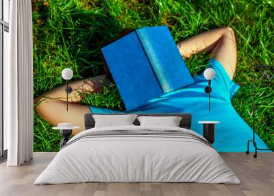 Teenager sleep with the Book Wall mural