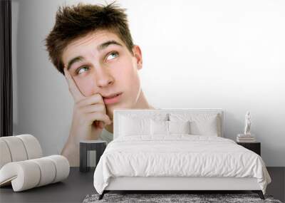 young man thinking Wall mural