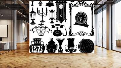 antique objects vector Wall mural