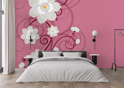 floral design vector Wall mural