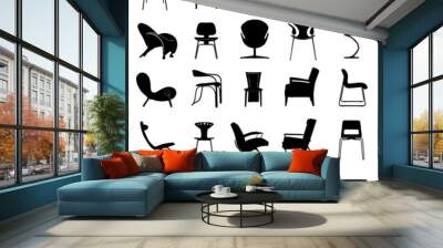 modern chair vector Wall mural