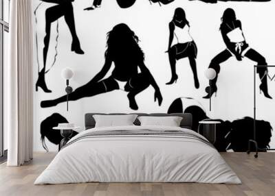 sexy women vector Wall mural