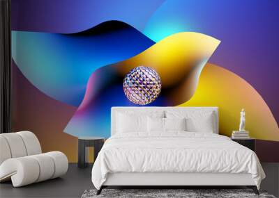 3d render of an backgroun Wall mural