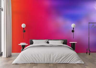 Blank banner design for Church event or meeting, Colorful abstract multi color gradient background Wall mural