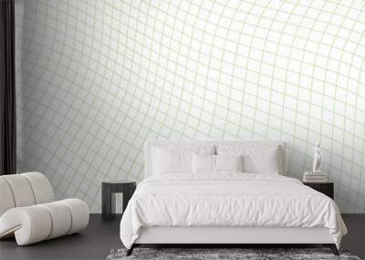  wavy checkered page ,white paper texture,vector background Wall mural