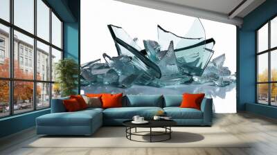 Broken Elegance: Isolated Glass Shards in Chaos