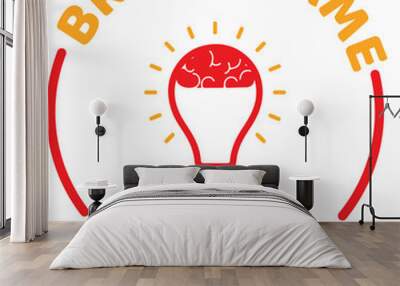 Creative brand logo  Wall mural