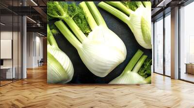 Close up Lots of Fennel healthy. Fennel healthy food background concept Wall mural