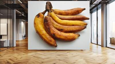 Plantain, isolated on a clean white background Wall mural