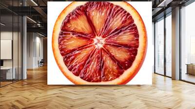 red blood orange isolated on white background Wall mural