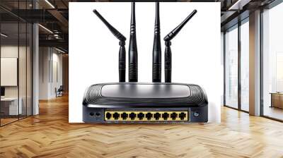 router isolated on white background Wall mural