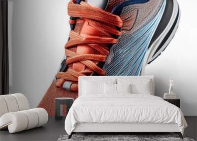 running shoes isolated on white background Wall mural