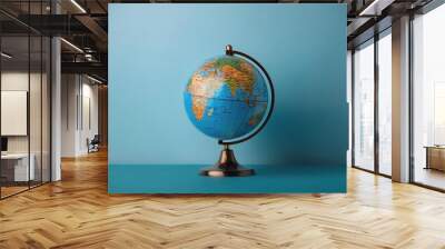 Small globe isolated on clean background Wall mural