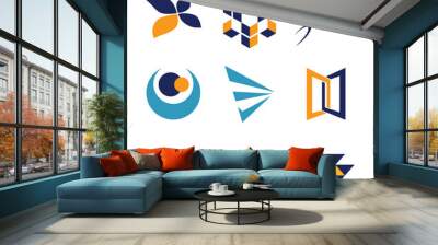 A Collection Spectrum of Abstract Geometric Icons for Contemporary Branding
 Wall mural