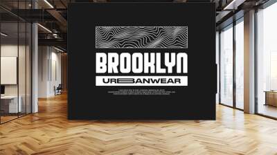 typography vector asset poster and tshirt printing for streetwear suitable for printing Wall mural