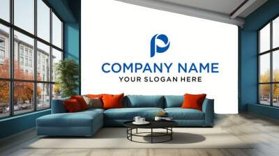 P logo design inspiration Wall mural